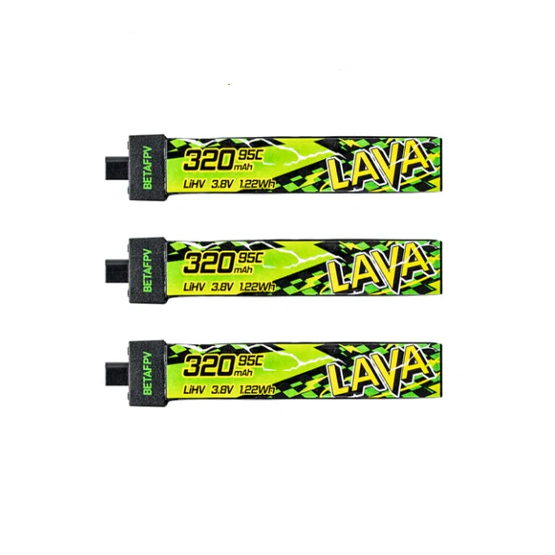 BETAFPV LAVA II 1S 320mah 3.8V 95C Battery BT2.0 Connector ForAir65, Meteor65 Pro, Cetus