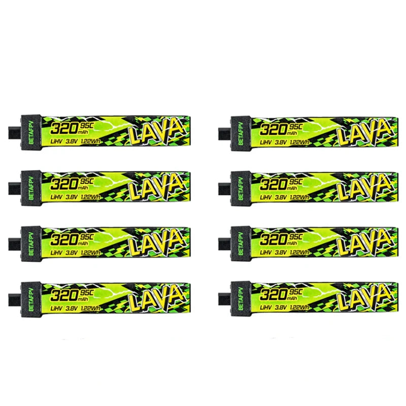 BETAFPV LAVA II 1S 320mah 3.8V 95C Battery BT2.0 Connector ForAir65, Meteor65 Pro, Cetus