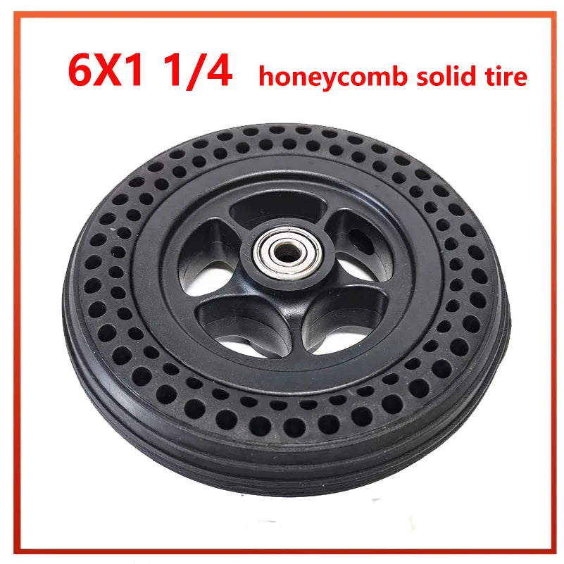 6 Inch 6x1 1/4 Inner Tube Outer Tyre Wheel for Wheelchair Pneumatic Gas Mini Electric Scooter Accessory 6*1 1/4 Inflation Tire