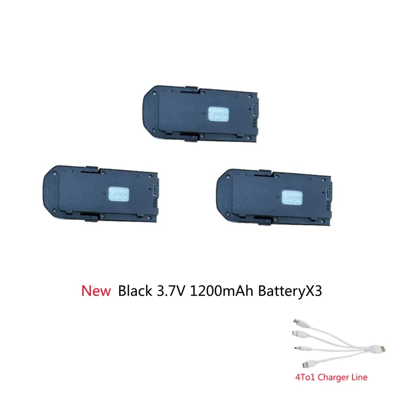 云迅玩具K200 MAX无人机电池，3.7V 1200mAh电池和螺旋桨，适用于K200MAX无人机的电池和叶片
