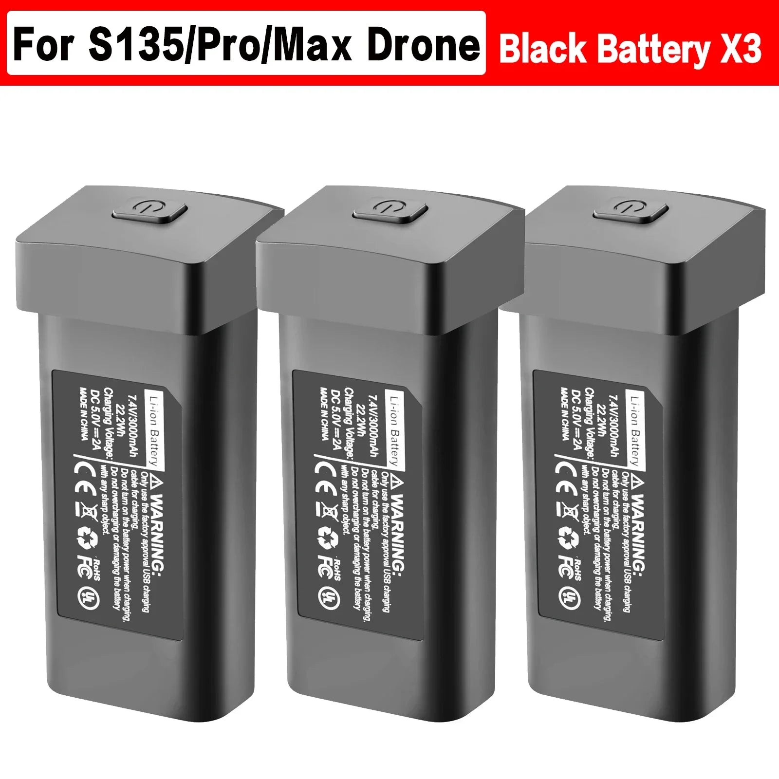 S135 Drone Battery Spare Original  7.4V 3000mAh Battery For S135 Mini Dron Accessories Parts