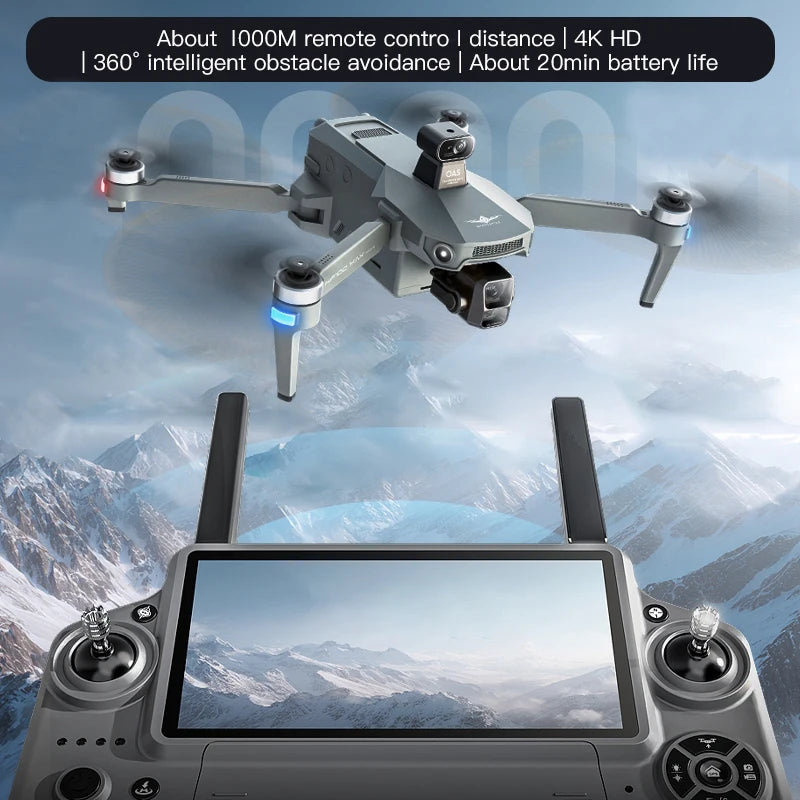 KF100 MAX GPS Drone 4K Camera 3-Axis Gimbal WIFI Obstacle Avoidance Touch Screen FPV Brushless EIS Electronic RC Quadcopter Toys