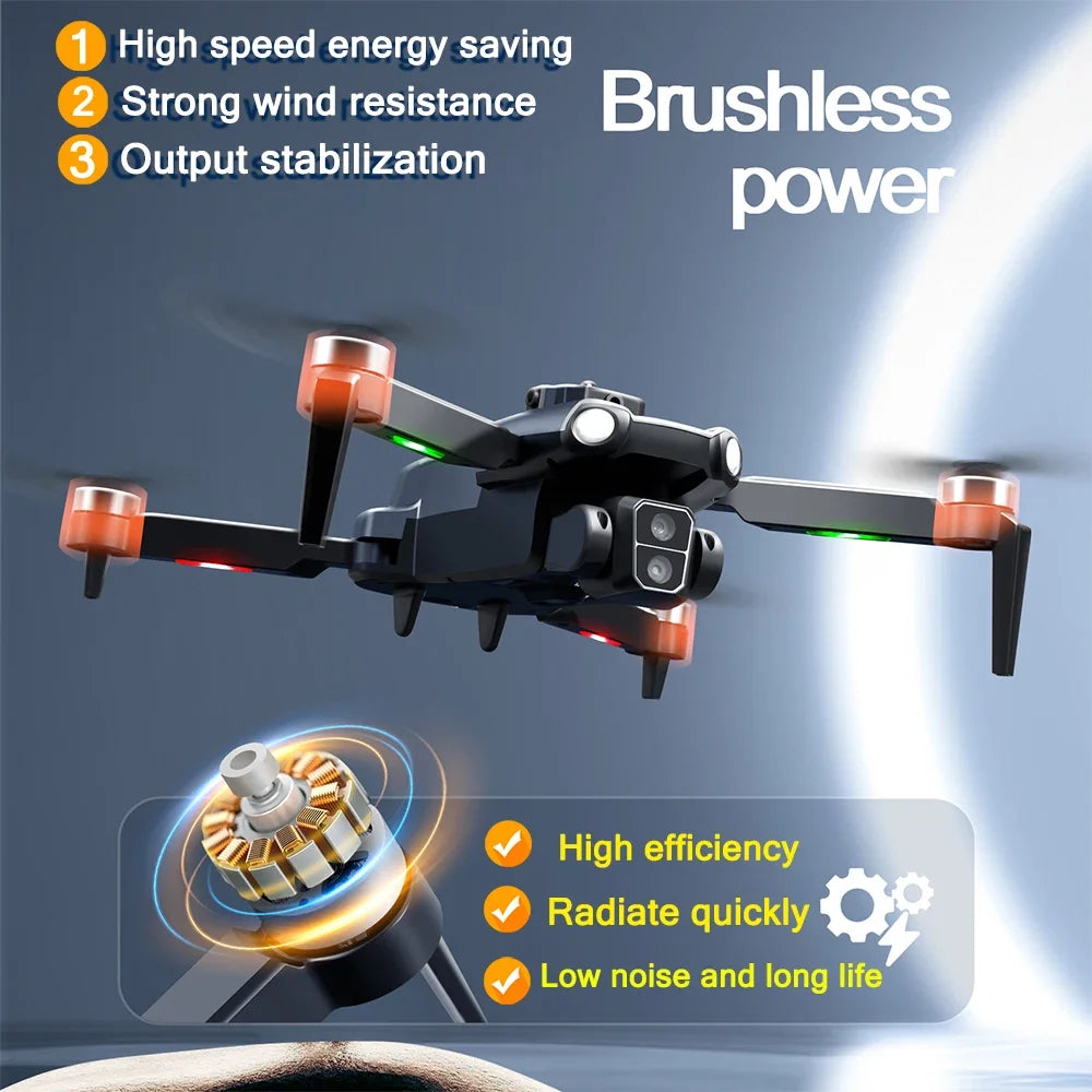 S119 Smart Drone 8K HD Camera Foldable Obstacle Avoidance Helicopter FPV 5G with Wide Angle Height Maintaining RC Helicopter Toy