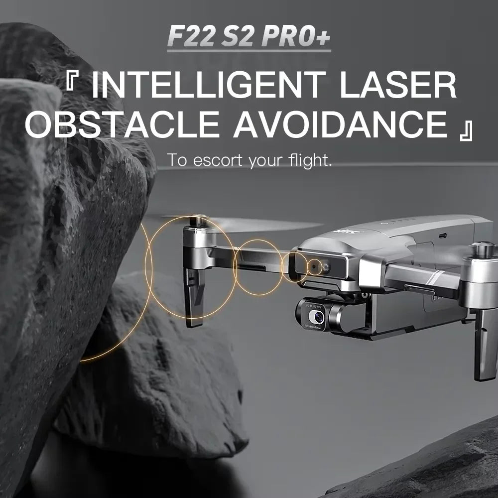 SJRC F22 S2 PRO+ Drone Professional  With 2-axis Gimbal  4K EIS Camera GPS 6KM  FPV Obstacle Avoidance Blussless 40Mins RC Dron