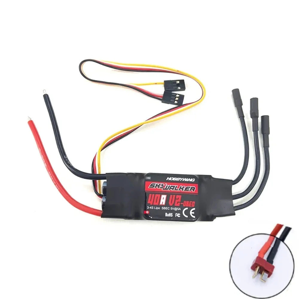Hobbywing Skywalker 15A/30A/40A/50A/60A/80A/100A V2 Speed Controller ESC With UBEC For RC FPV Quadcopter Airplanes Helicopter