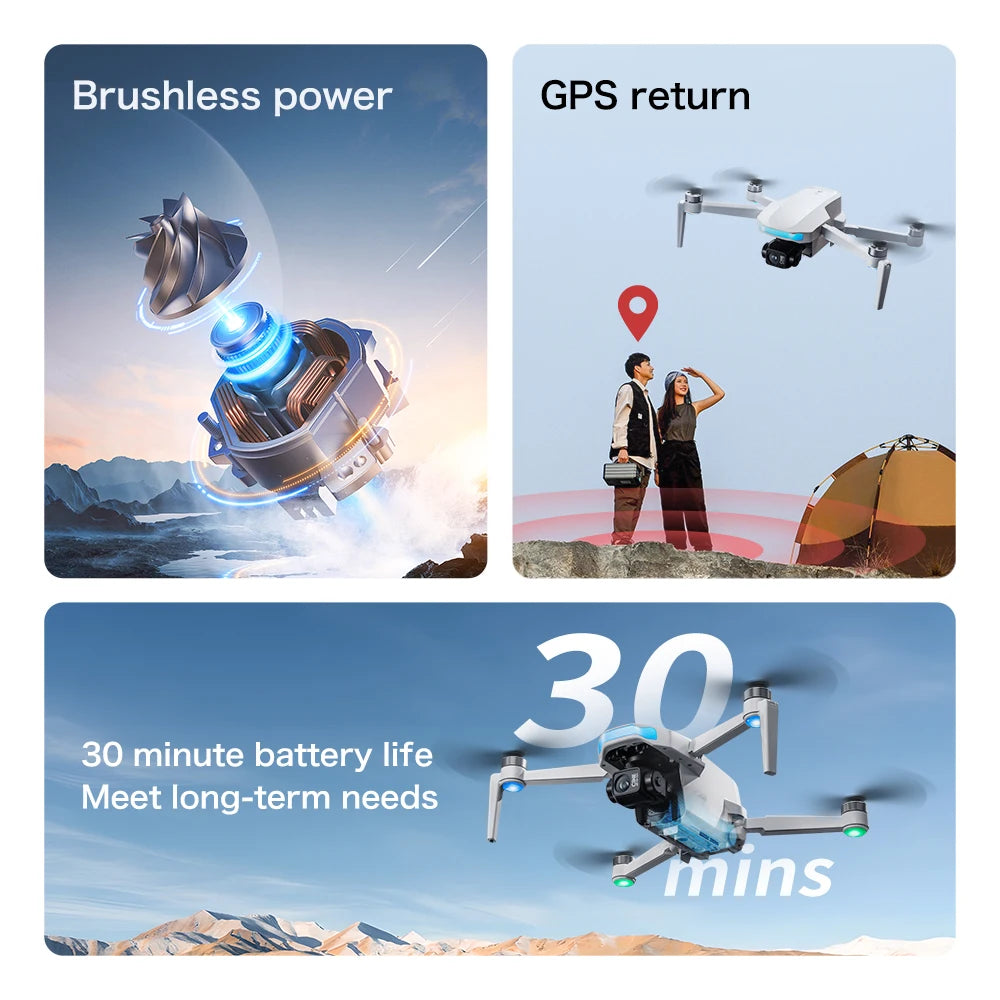 S-X1 GPS Pro Drone Screen control 8K HD Camera 5G 3-Axis Anti-shake Gimbal EIS Cameras Brushless Quadcopters RC TOY Best Gift