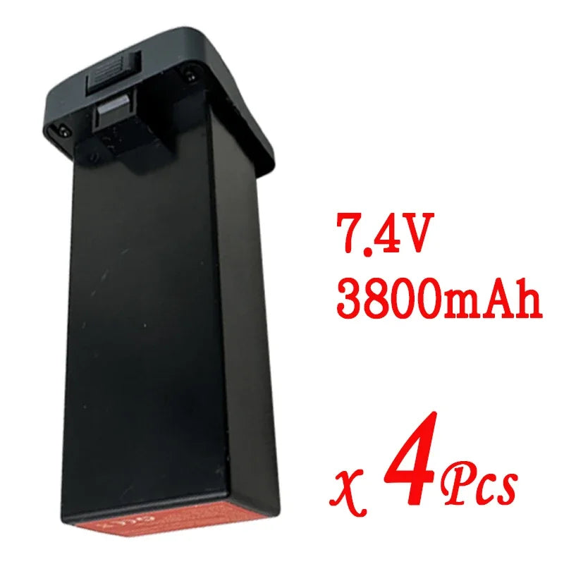 云讯玩具双容量原装飞行电池7.4V 2200mAh 3800mAh，适用于SG109 Max2 8K GPS无人机备用电池