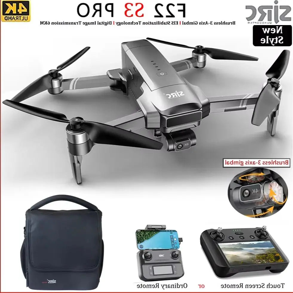 SJRC F22 S3 pro Foldable RC Quadcopter for Kids 4K Professional Camera 5G WiFi FPV 3-Axis Gimbal EIS Brushless HD GPS Drone