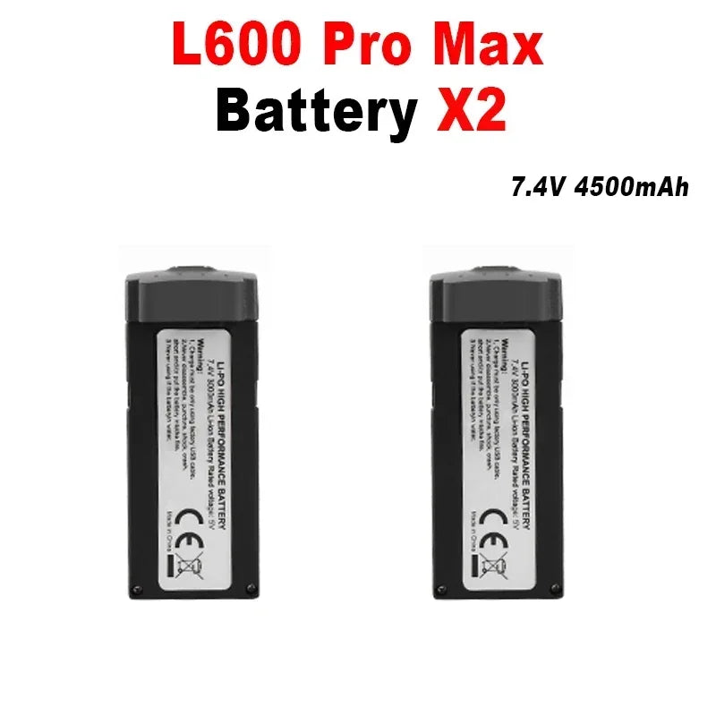 LYZRC L600 ProMax Drone Battery 7.4V 4500mAh Extended Life Quadcopter Battery for L600 ProMax Dron Drone Accessories