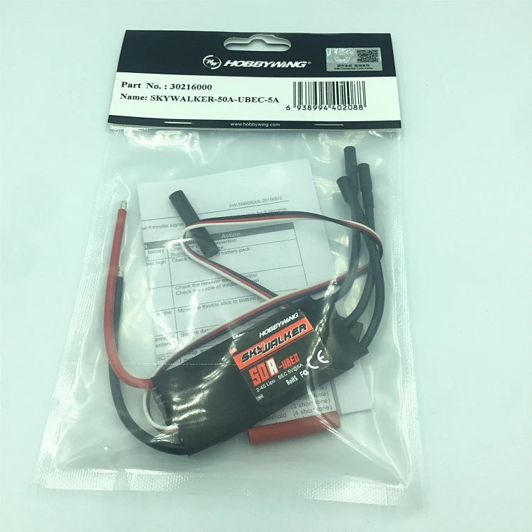 Hobbywing Skywalker V2 40A 50A 60A 80A 12A 20A 30A ESC Speed Controller With UBEC For RC Airplanes Helicopter
