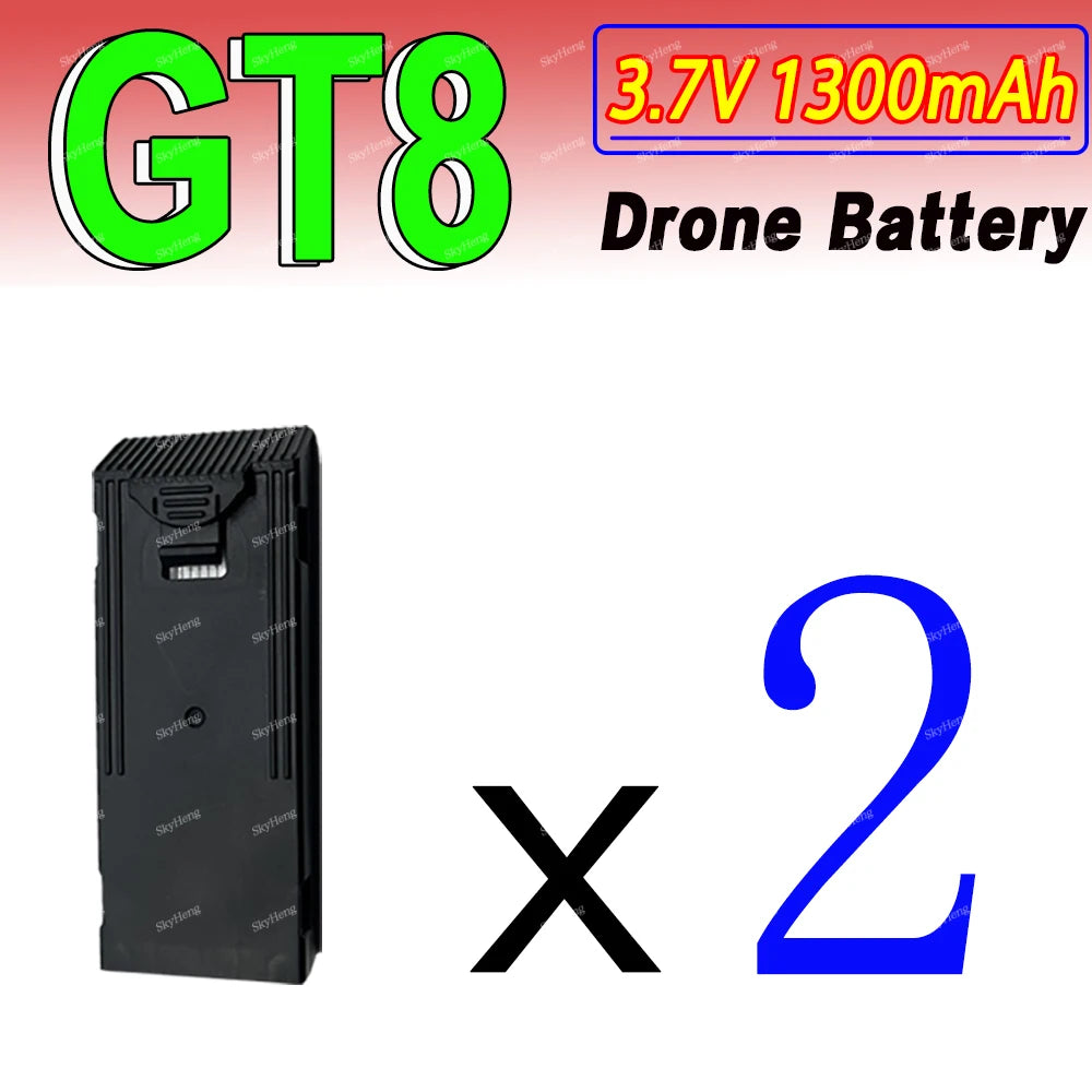 Original GT8 RC Drone Battery 3.7V 1300mAh Battery For GT8 Drone Accessories Parts GT8 RC Plane Replaceable Battery