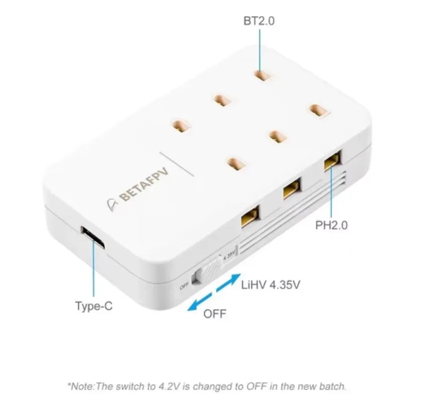 YUNX toys BETAFPV LAVA II 1S 95C 280mAh 320mAh 飞行器电池，适用于Air65 Meteor65 Pro Cetus等无人机