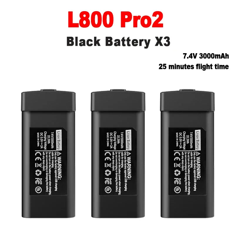 Original L800 Pro2 Drone Battery 7.4V 3000mAh For LYZRC L800 Pro2 4K Professional Camera Battery L800 Drone Accessories Parts