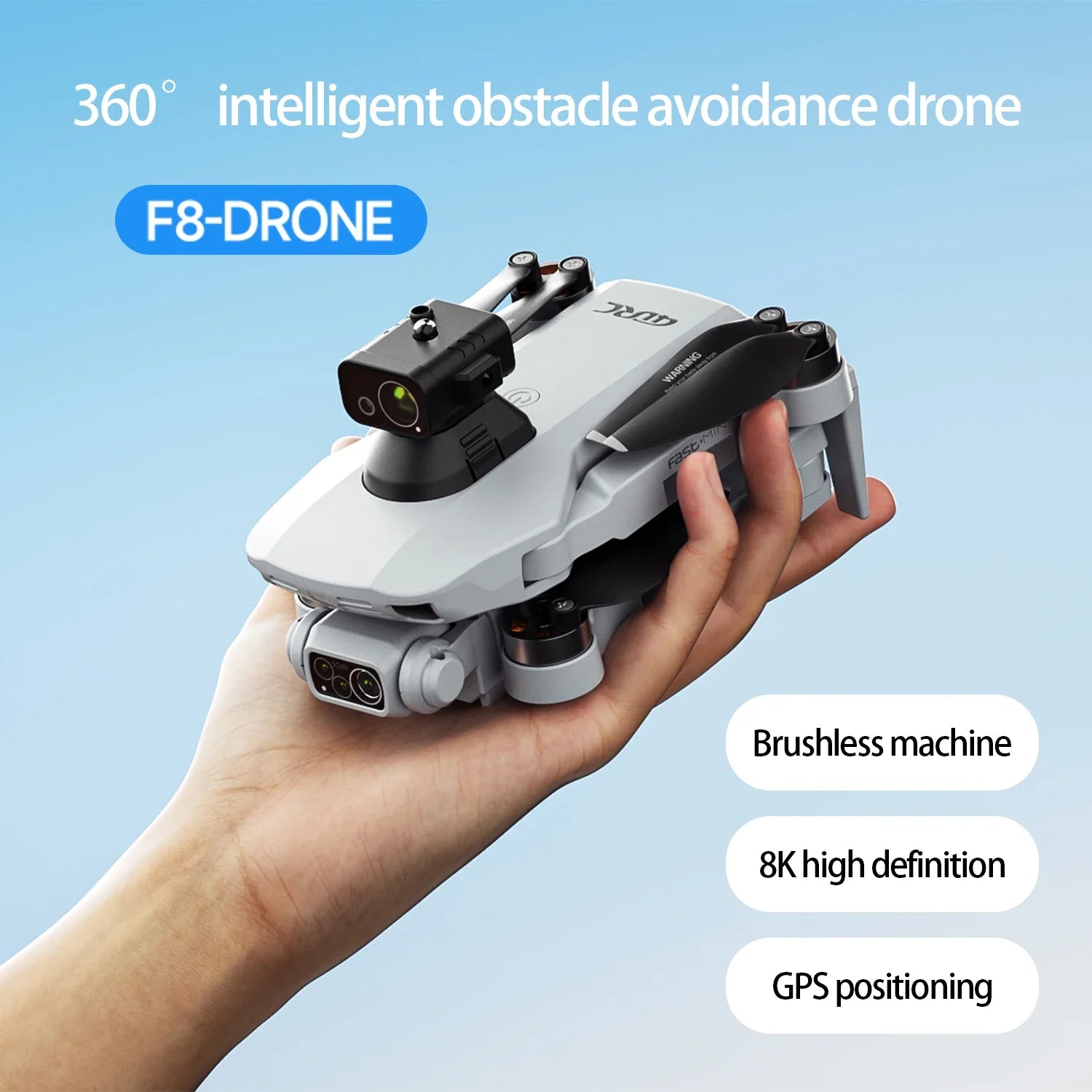 4DRC F8 PRO/MAX 8K Professional Drone with GPS HD Camera 5G WIFI FPV UAV Remote Control RC Quadcopter for Aerial Photography