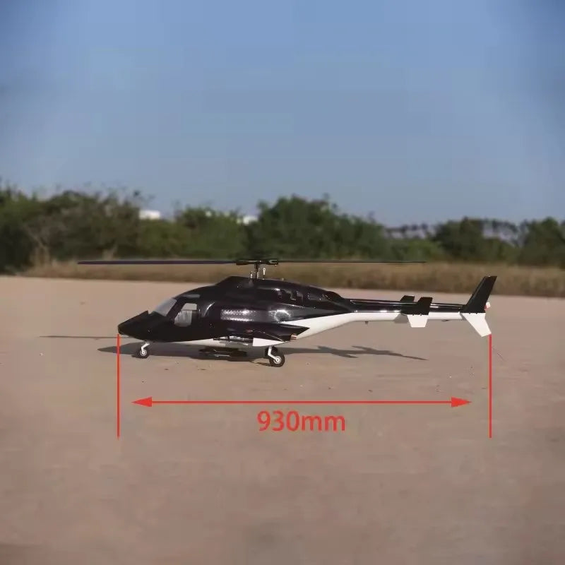 ROBAN 470 Size Airwolf Helicopter RTF - Ready to Fly Scale RC Model with One-Key Return & LED Navigation Lights Toy Gift