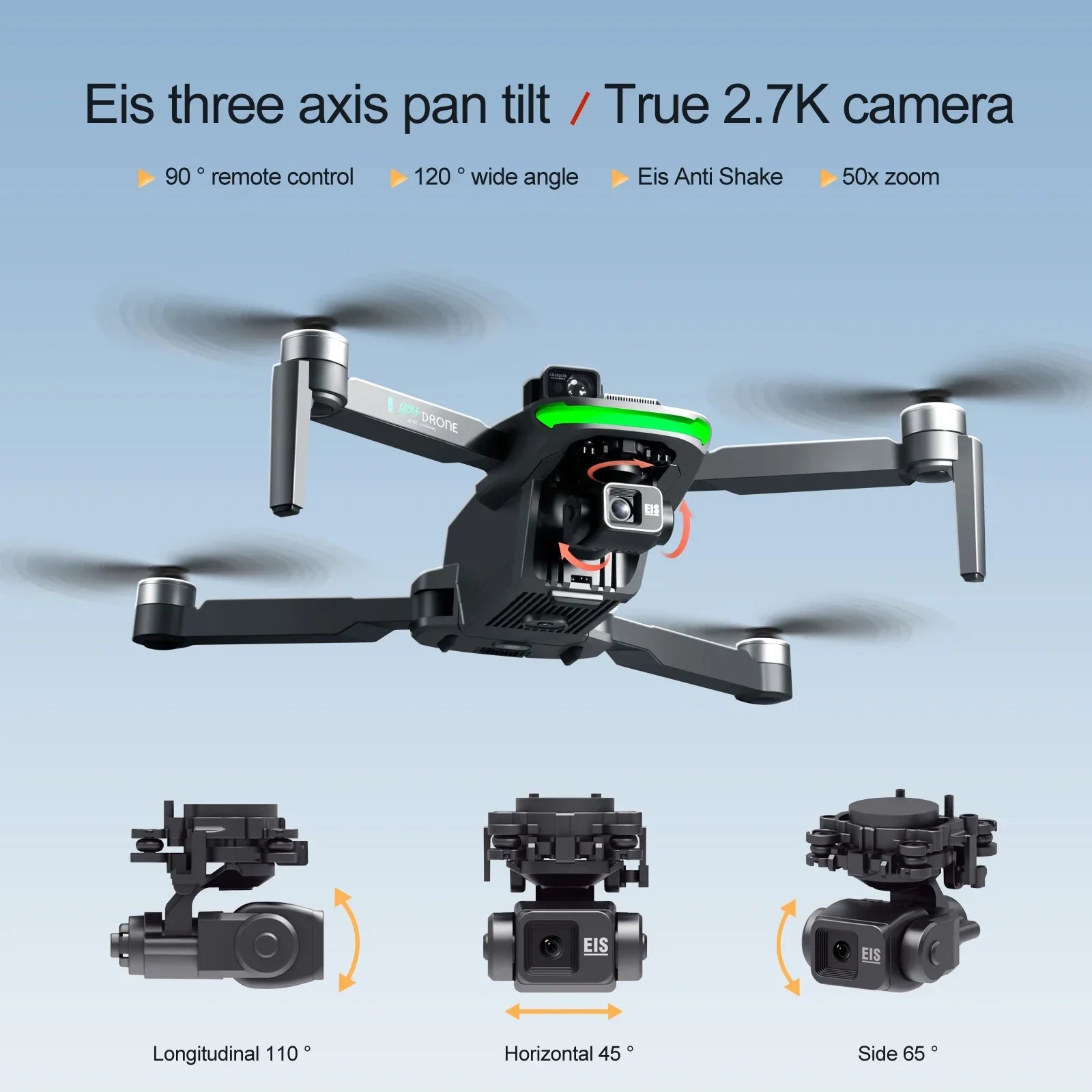 S155 pro GPS Drone with 4K HD Camera Aerial FPV 8K 3-Axis Anti-Shake Gimbal Brushless Motor Obstacle Avoidance for Toys
