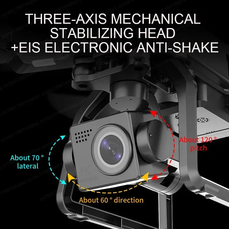 SJRC F7 4K PRO Camera Drone GPS HD 5G WiFi FPV 3KM 3 Axis Gimbal EIS Professional Brushless Quadcopter With Cam RC Foldable Dron