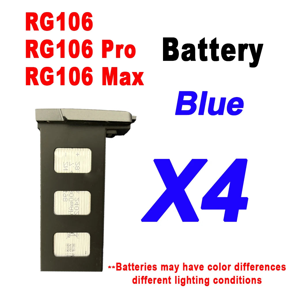 云迅玩具RG106专业无人机备用电池7.4V 3800mAh，适用于RG106 Pro Max无人机的原装电池配件