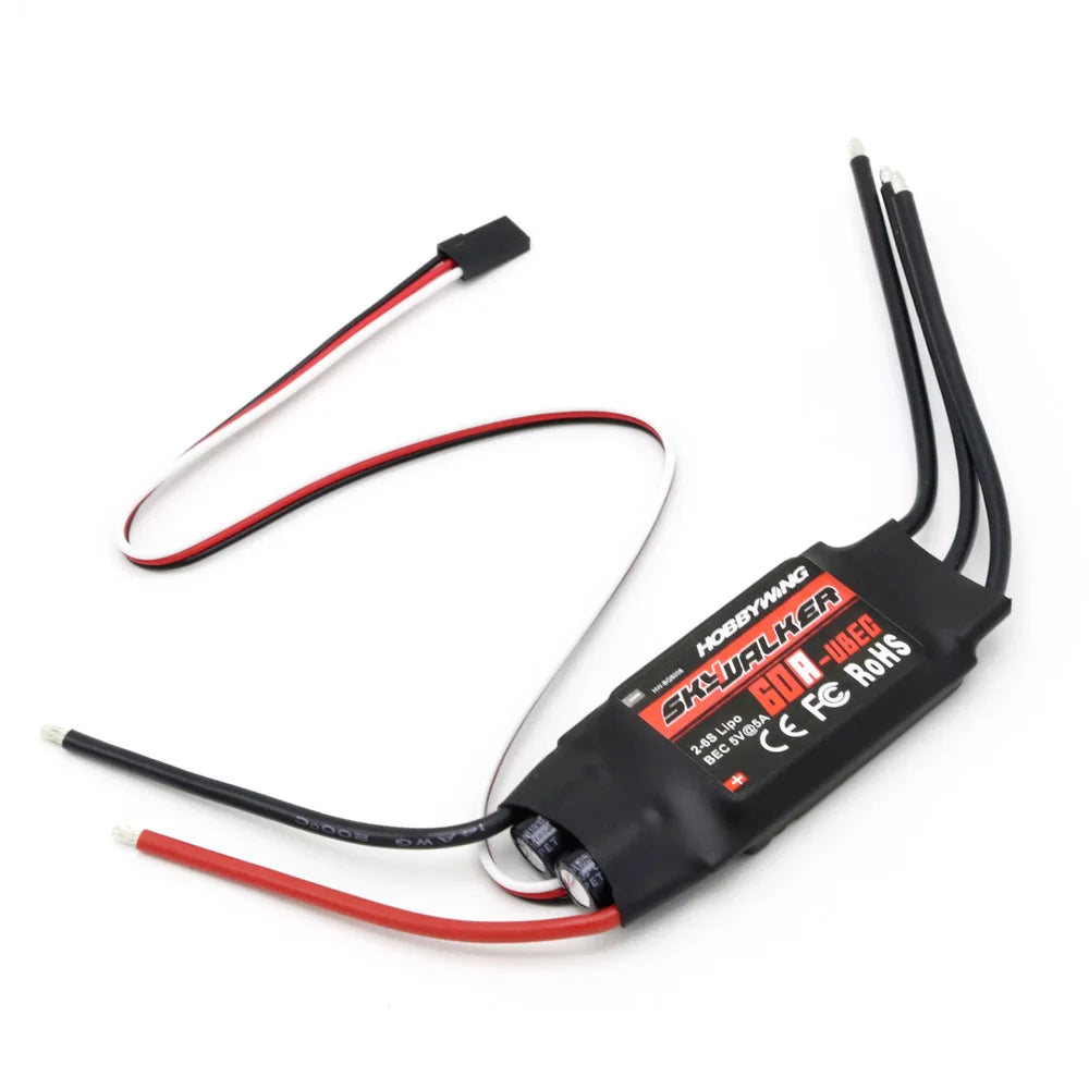 Hobbywing Skywalker V2 40A 50A 60A 80A 12A 20A 30A ESC Speed Controller With UBEC For RC Airplanes Helicopter