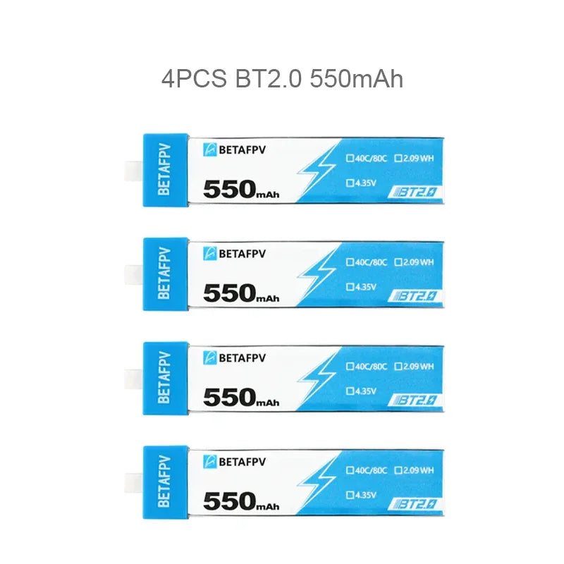 BETAFPV RC Battery BT2.0 450mAh 550mAh 1S 30C