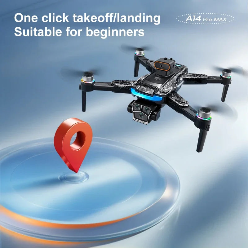 Lenovo  A14 Pro Max Drone 8K HD Camera 4K Quadcopter with Screen 5G WIFI Aerial Photography Obstacle Brushless Remote Control