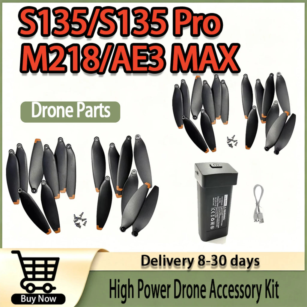 For DJI S135/S135 pro M218 & AE3 MAX Drone Accessory Kit with Propellers And Battery Set for S135/S135 pro M218 AE3 MAX