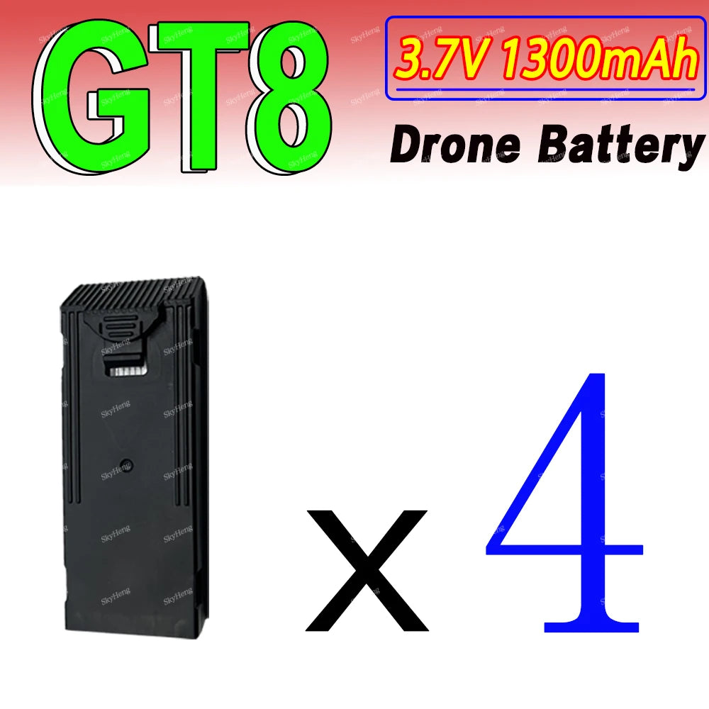 Original GT8 RC Drone Battery 3.7V 1300mAh Battery For GT8 Drone Accessories Parts GT8 RC Plane Replaceable Battery