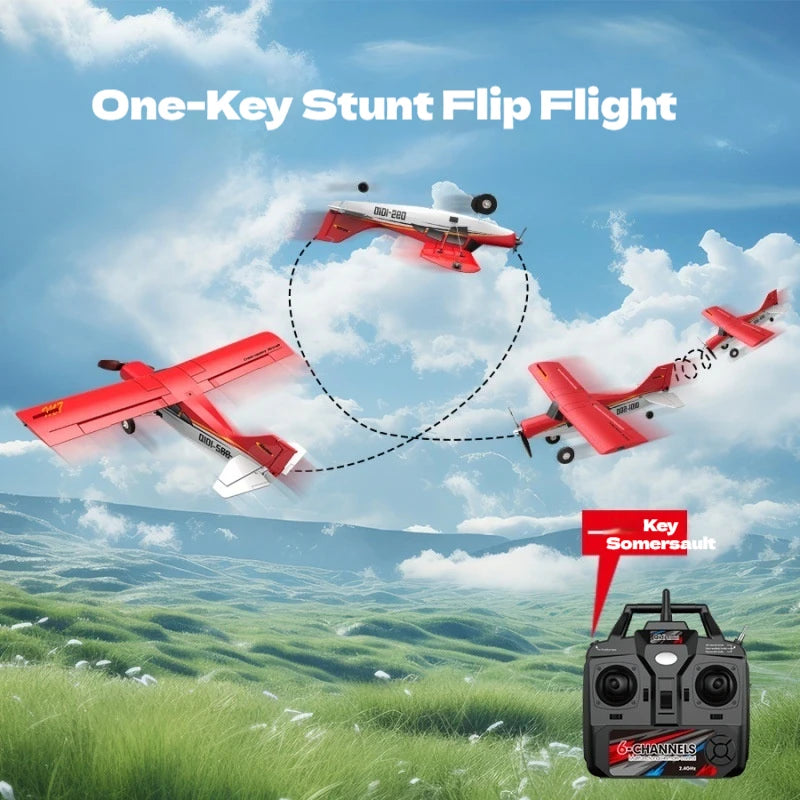 Qidi 560 Multi-Function RC Stunt Flying Drone - Fixed-Wing Glider Electric Remote Control Airplane Toy