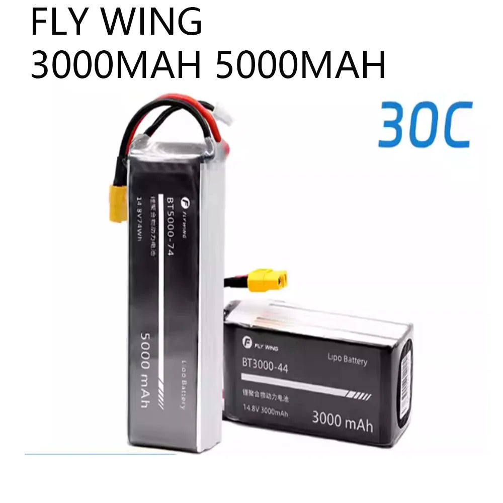 FLY WING FW450 FW450L 14.8V 3000mAh 5000mAh Battery V2 V3 Bell 206 UH1 Bell412 MH-60 EC135 RC Helicopter Spare Part Lipo