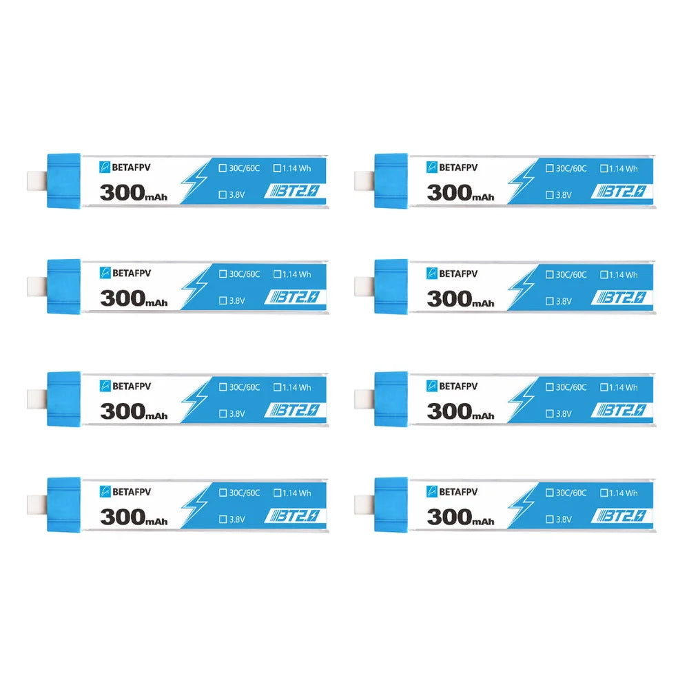 BETAFPV BT2.0 1S 300mAh Battery 3.8V 30C/60C  Lipo Battery for Cetus Meteor65 Pro Air65 FPV Tiny Whoop Drone