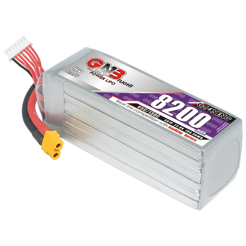 For GNB Drone Battery 8200mAh 6S 22 8V 65C RC FPV Racing Quadcopter LiPo HV Power Pack For Remote Control UAV