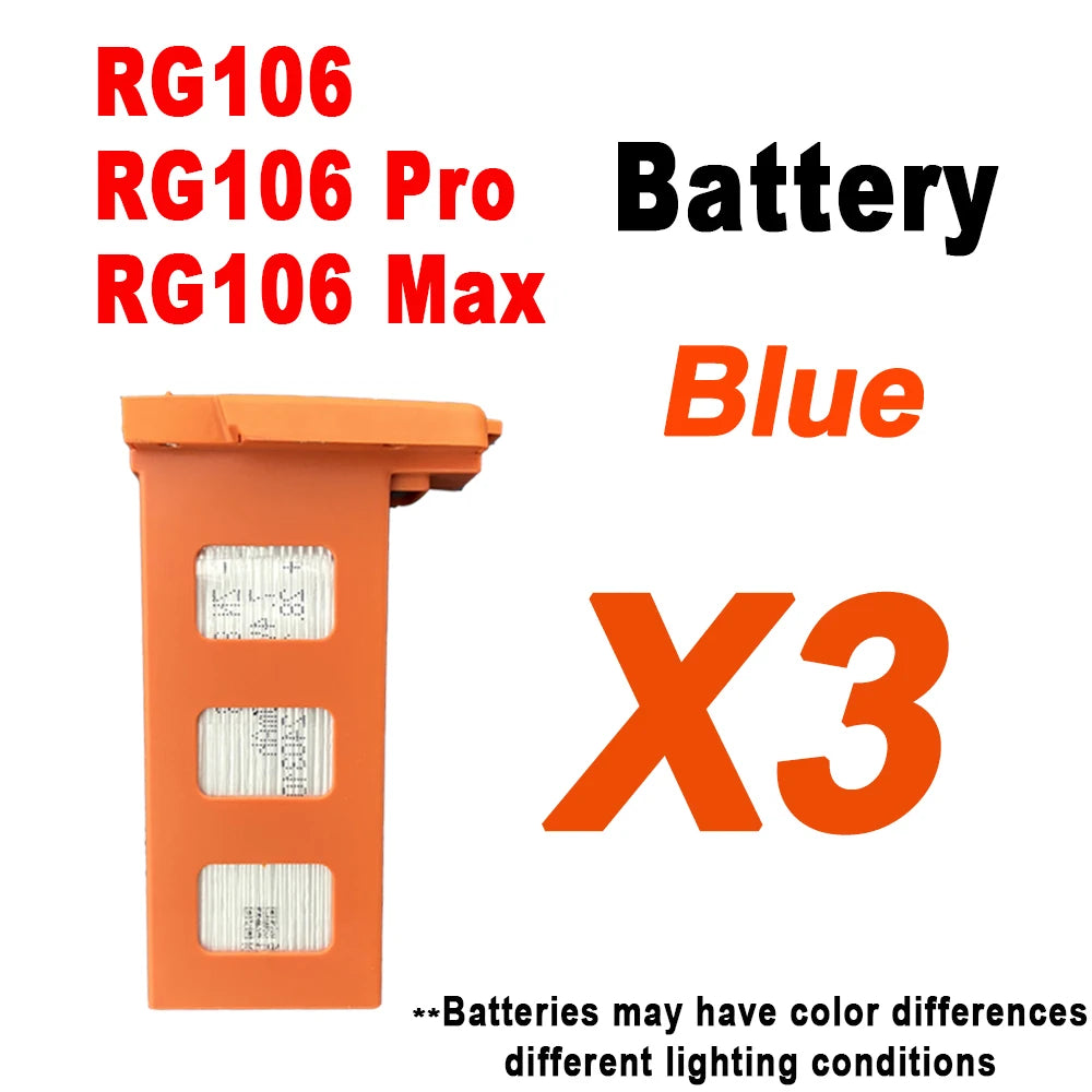 云讯玩具RG106 Pro无人机原装7.4V3800mAh备用电池，适用于RG106 Pro Max无人机配件