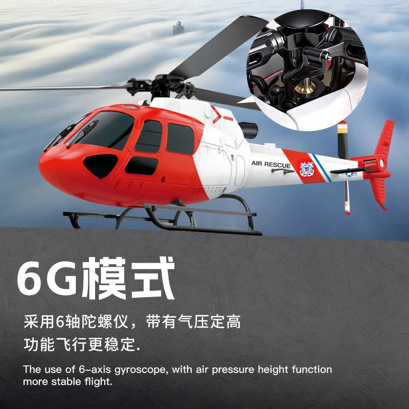 WLtoys K150 AS350 Squirrel 4 Channel Simulation RC Helicopter Brushless Motor Optical Flow Positioning Barometric Altitude Hold