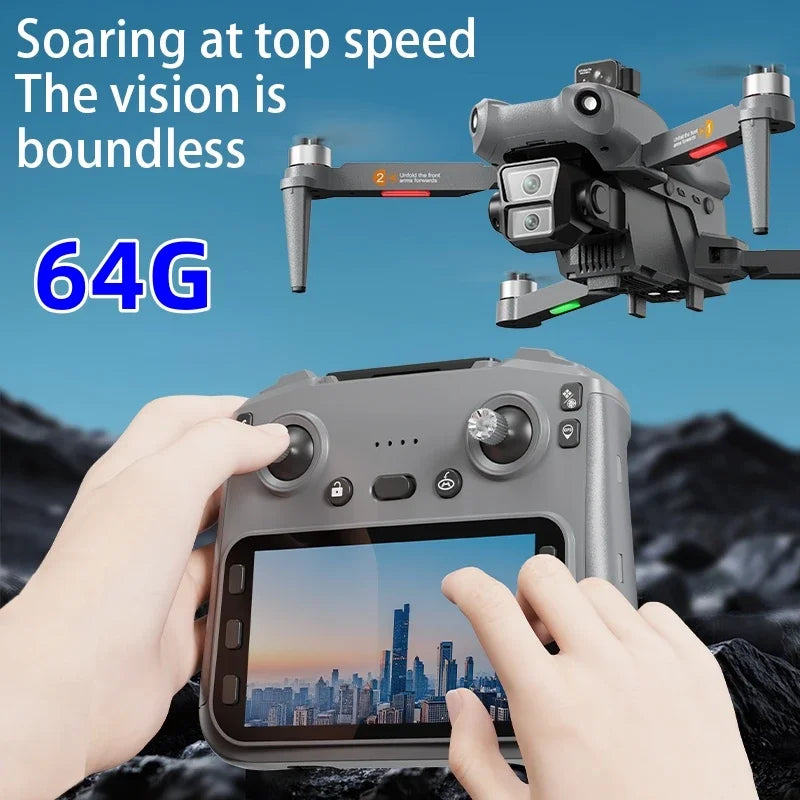 L300 MAX GPS Drone 5G 4K with 5.9-inch Button Screen Control Remote Laser Obstacle Avoidance Aerial Photography Aircraft