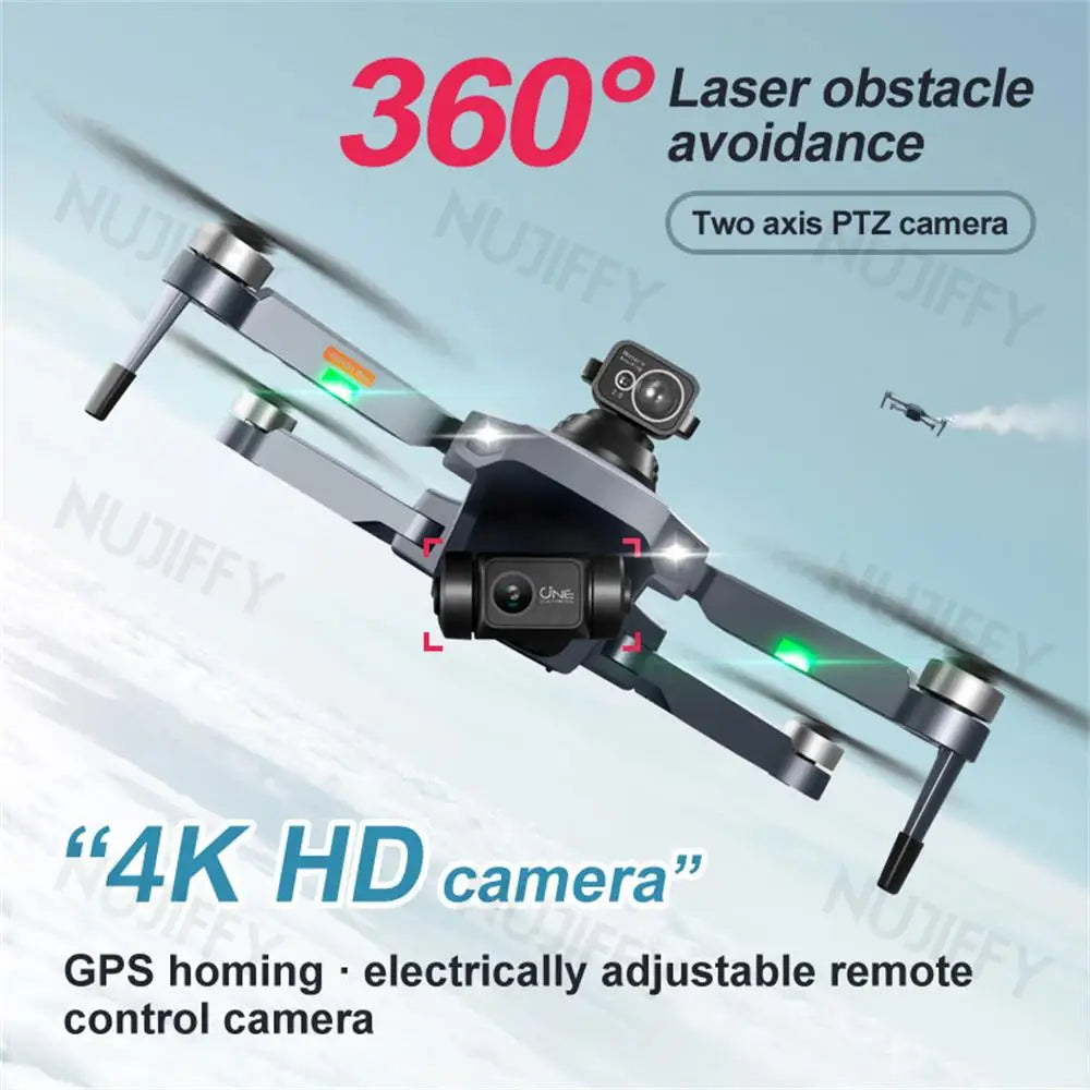 RG101 pro Drone Foldable Brushless GPS with Dual 4K Camera 5G Low-Latency FPV System for Ultra-High Definition Aerial Photograph