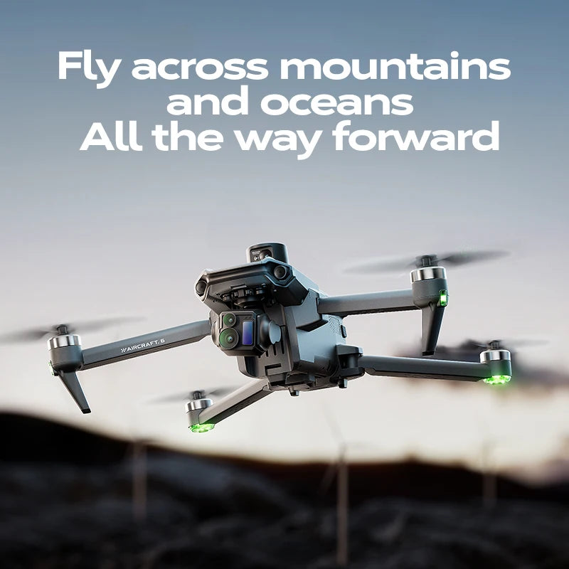 Wing 6 GPS Drone Digital Image Transmission 3-axis Gimbal 8K Professional Aerial Photography With Screen Control Quadcopter Toy