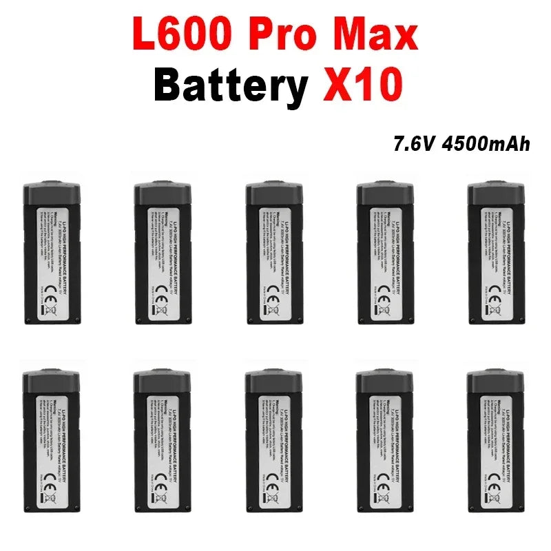 LYZRC L600 ProMax Drone Battery 7.4V 4500mAh Extended Life Quadcopter Battery for L600 ProMax Dron Drone Accessories