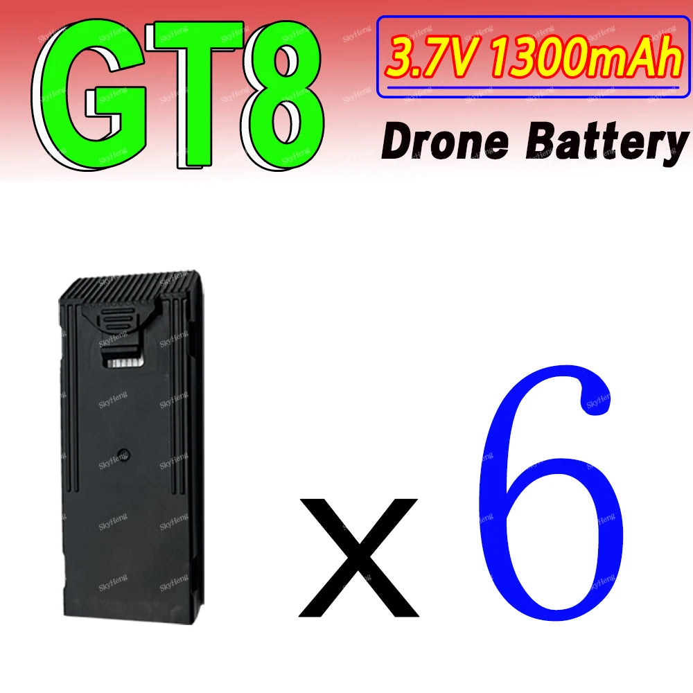 Original GT8 RC Drone Battery 3.7V 1300mAh Battery For GT8 Drone Accessories Parts GT8 RC Plane Replaceable Battery