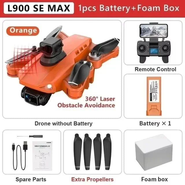 云X玩具L900 SE/MAX无人机，配备4K摄像头、360度避障和5G WiFi，迷你遥控四旋翼无人机图片