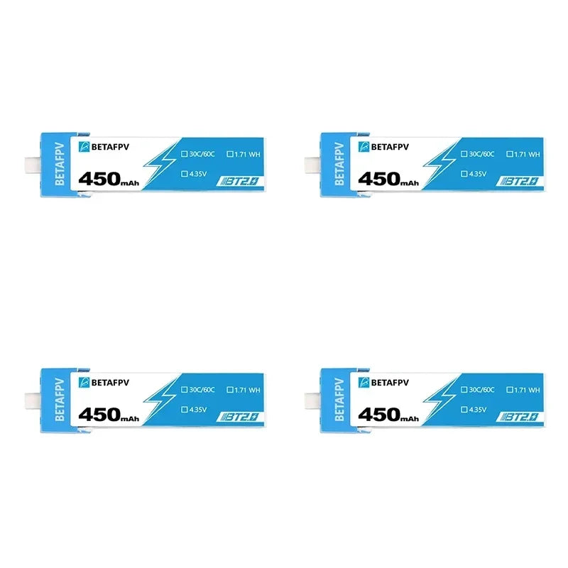 BETAFPV Drone Battery BT2.0 550mAh 450mAh 1S For BETAFPV Ceuts FPV Kit Racing Drone Original 4.35V 30C FPV Lipo BT2.0 Connector