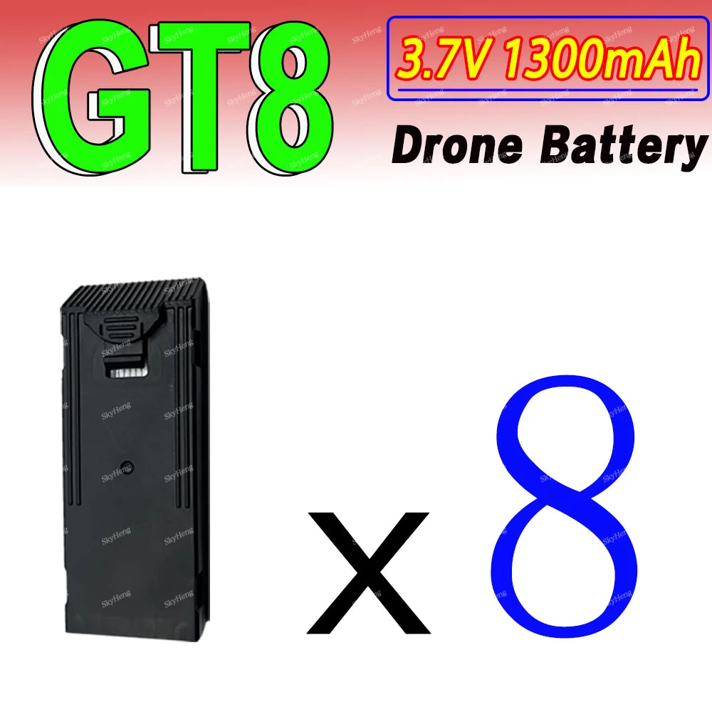 Original GT8 RC Drone Battery 3.7V 1300mAh Battery For GT8 Drone Accessories Parts GT8 RC Plane Replaceable Battery