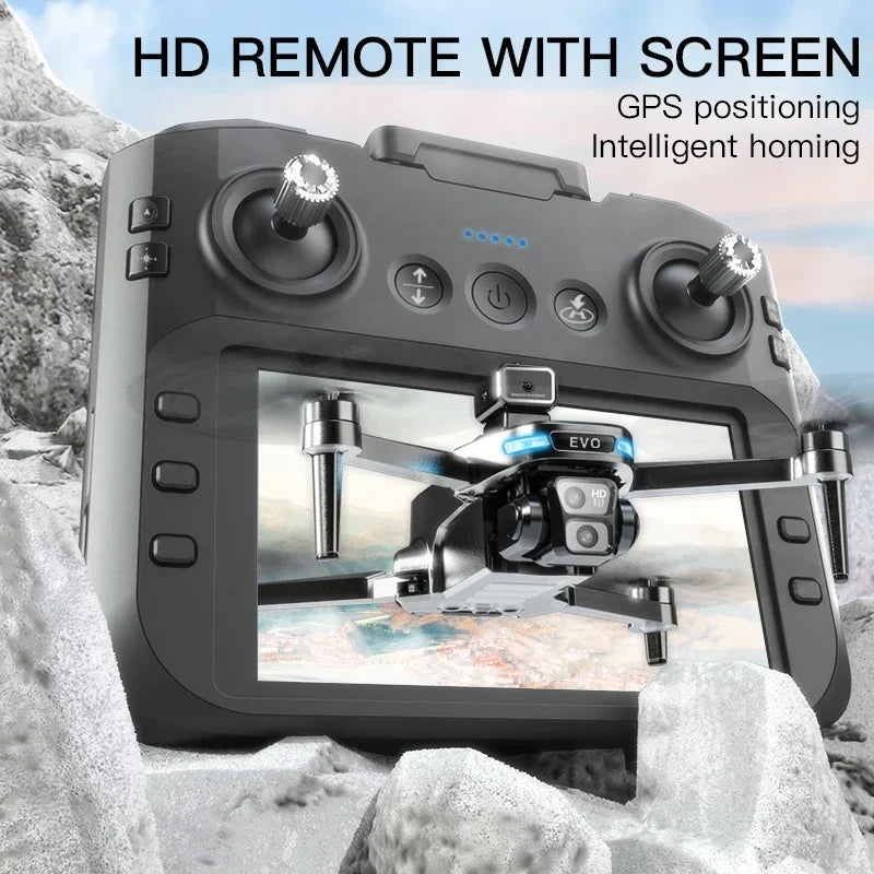 Upgraded SG901 MAX GPS Drone Dual HD Camera Brushless 360° Obstacle Avoidance with 4.5" Screen RC