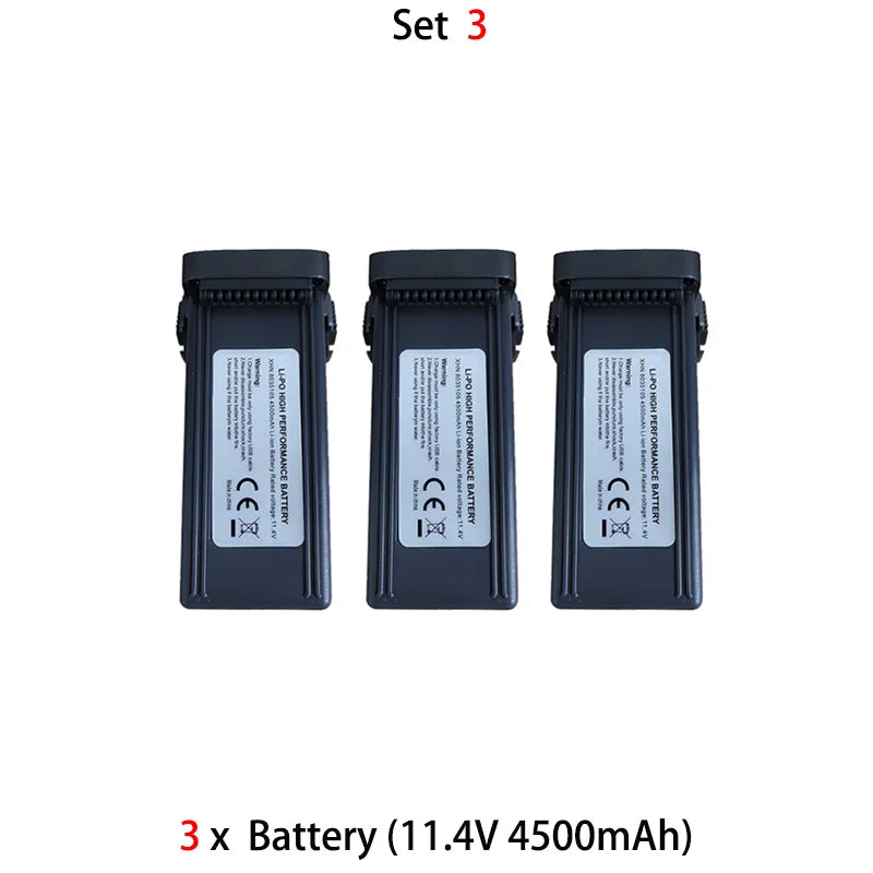 11.4V 4500mAh Intelligent Lipo Battery For Wing 6 GPS Drone Original Accessories Flight time 45Mins RC Quadcopter Spare Parts