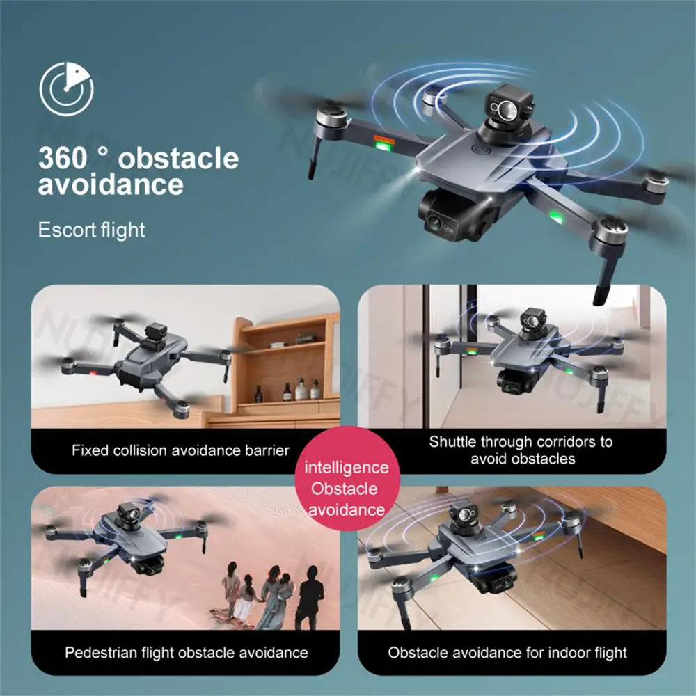 RG101 pro Drone Foldable Brushless GPS with Dual 4K Camera 5G Low-Latency FPV System for Ultra-High Definition Aerial Photograph