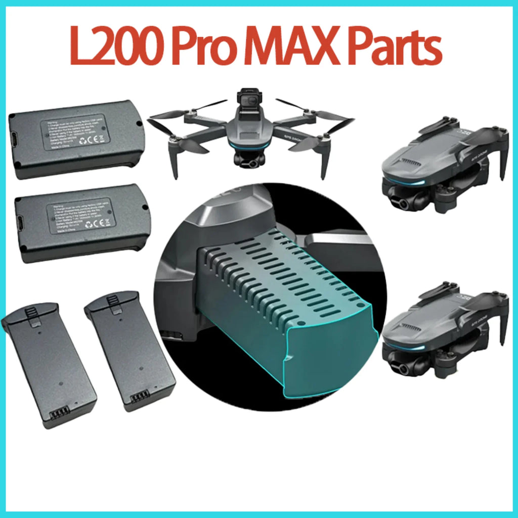 Vanta LYZRC L200 Pro MAX 4K Power Core, 7.4V 1600mAh Battery, Custom Replacement Accessory for L200 Pro MAX Drone