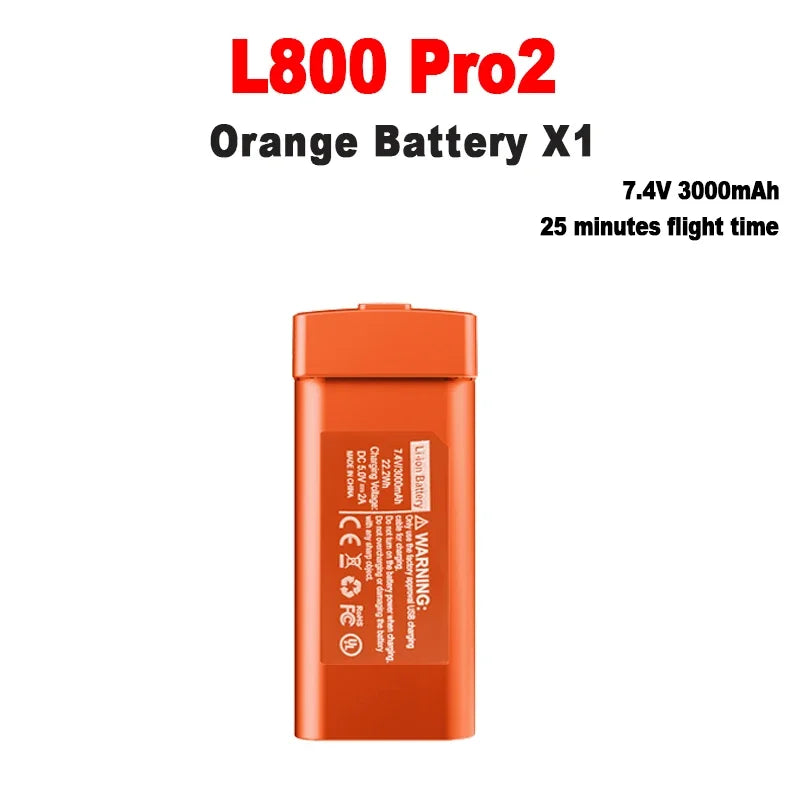 Original L800 Pro2 Drone Battery 7.4V 3000mAh For LYZRC L800 Pro2 4K Professional Camera Battery L800 Drone Accessories Parts