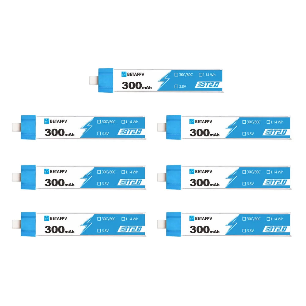 BETAFPV BT2.0 1S 300mAh Battery 3.8V 30C/60C  Lipo Battery for Cetus Meteor65 Pro Air65 FPV Tiny Whoop Drone