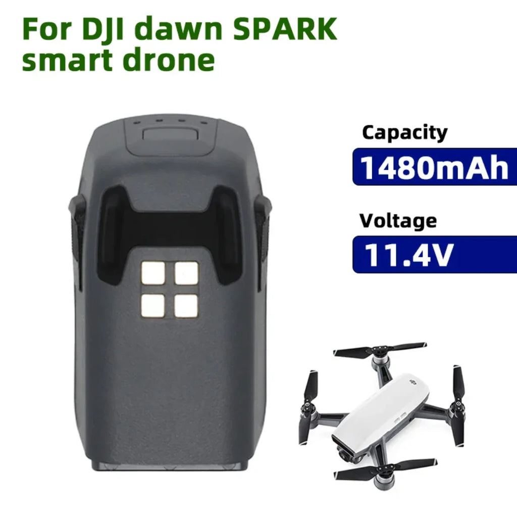 11.4V 1480mAh For DJI Spark Drone Battery, Original Replacement Flight Power Spare Parts Compatible For DJI Spark