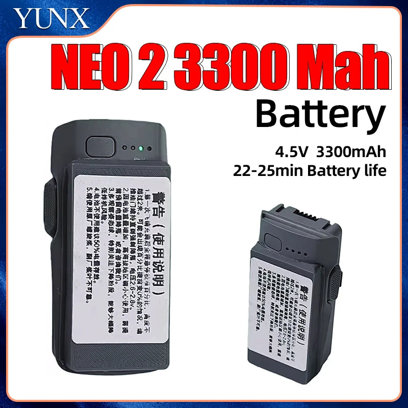 new top 3300mAh Refitted Higher Capacity Battery for DJI Neo 2 25 Minutes Flight Batteries for Neo 2 Drone Accessories