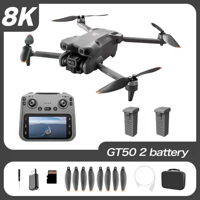Lenovo GT50 Drone 360° Obstacle avoidance 8K Professional WIFI Aerial Photography Brushless Motor Foldable Quadcopter Dron Toys